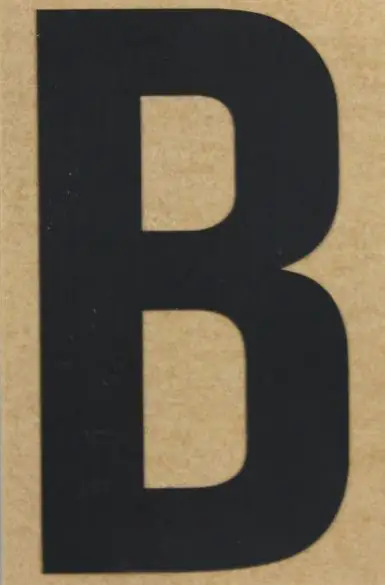 Conacord Klebebuchstabe "B" 55 x 50 mm