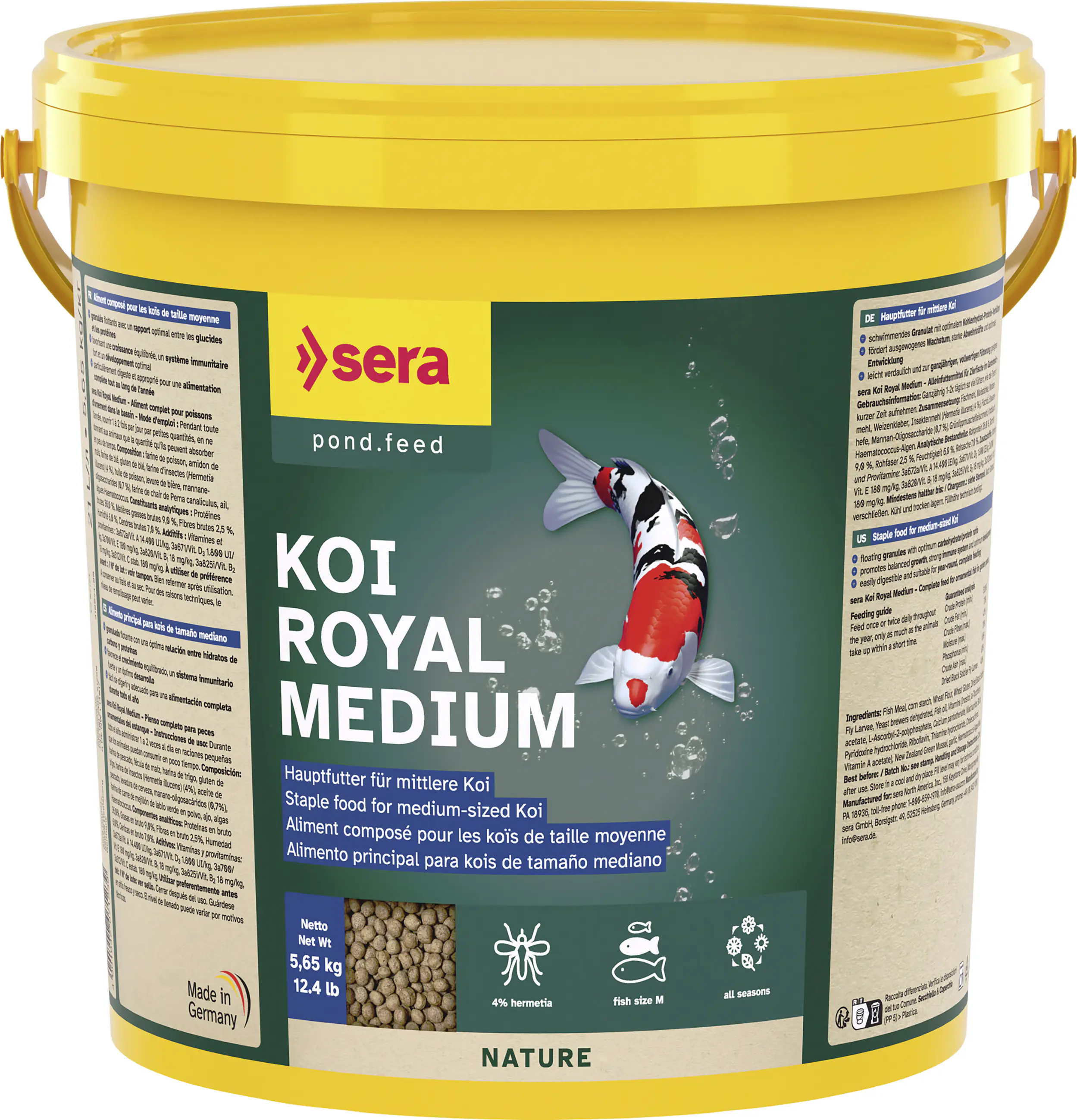 Sera Koifutter Royal Medium für mittelgroße Koi 21 L