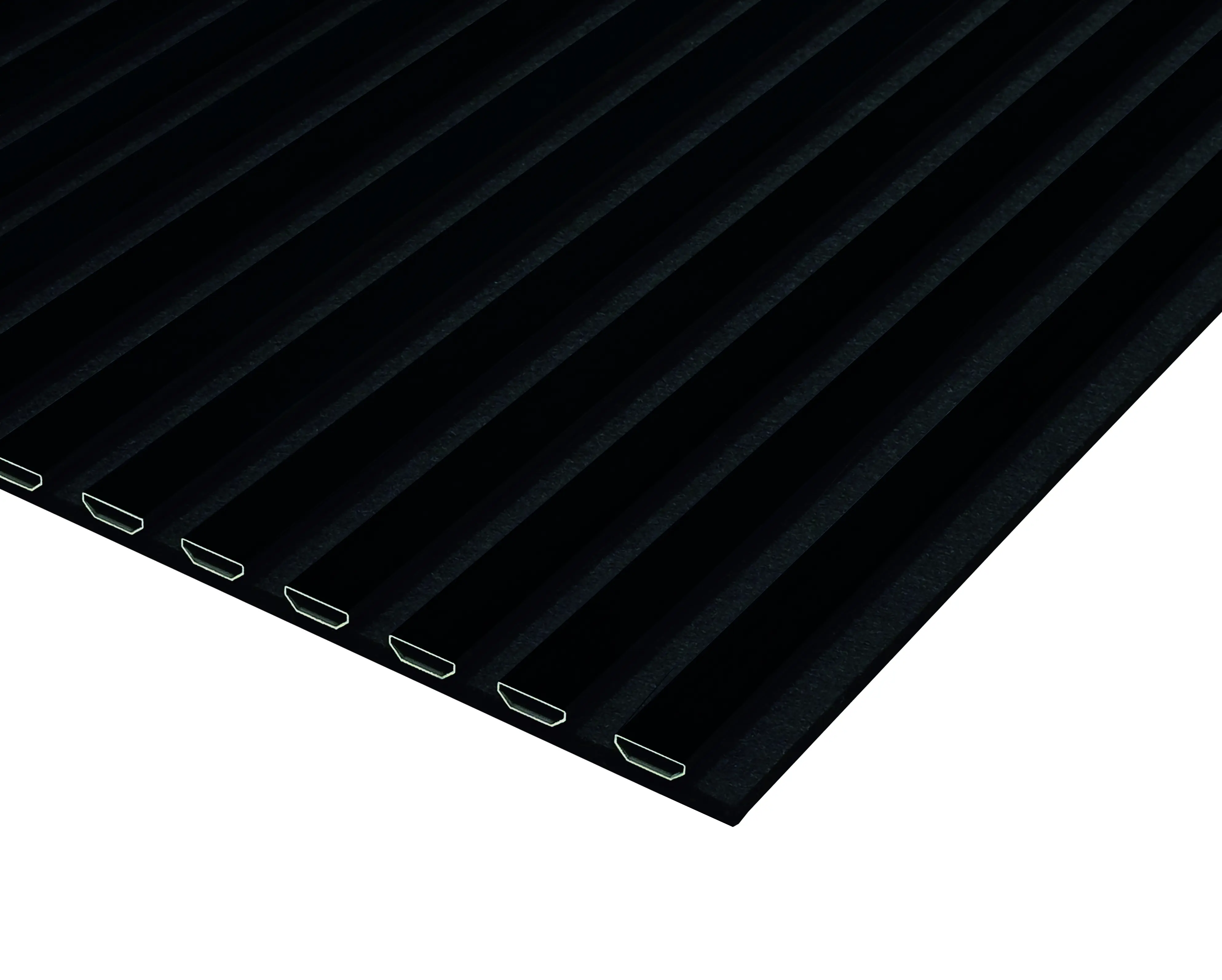 Neuhofer Akustikpaneel 240 x 56,5 x 1,7 cm schwarz