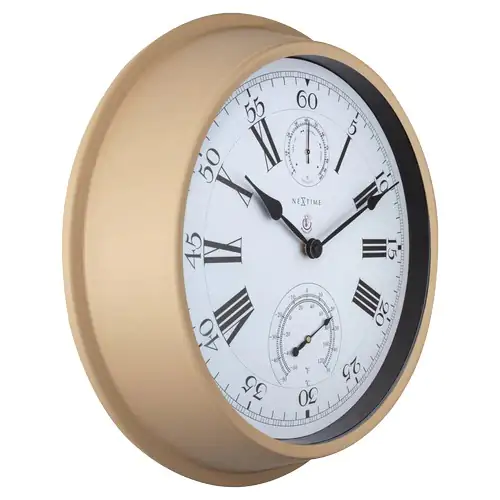 Nextime Außenwanduhr Hyacinth Ø 40,5 cm