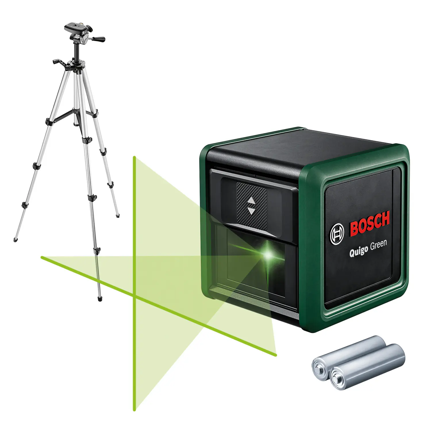 Bosch Kreuzlinienlaser Quigo Green mit Stativ 
