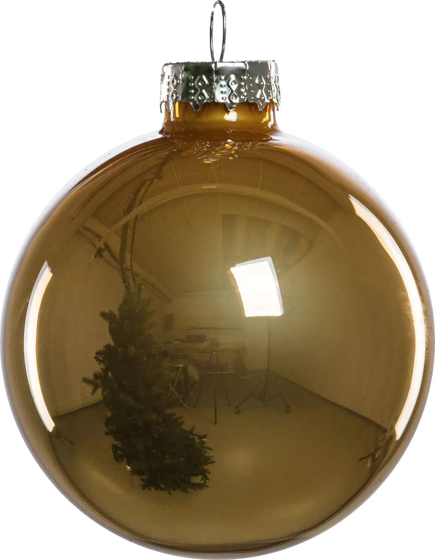 TrendLine Weihnachtskugeln aus Glas Ø 5/ 5,7/ 6,7 cm gold 42 Stück