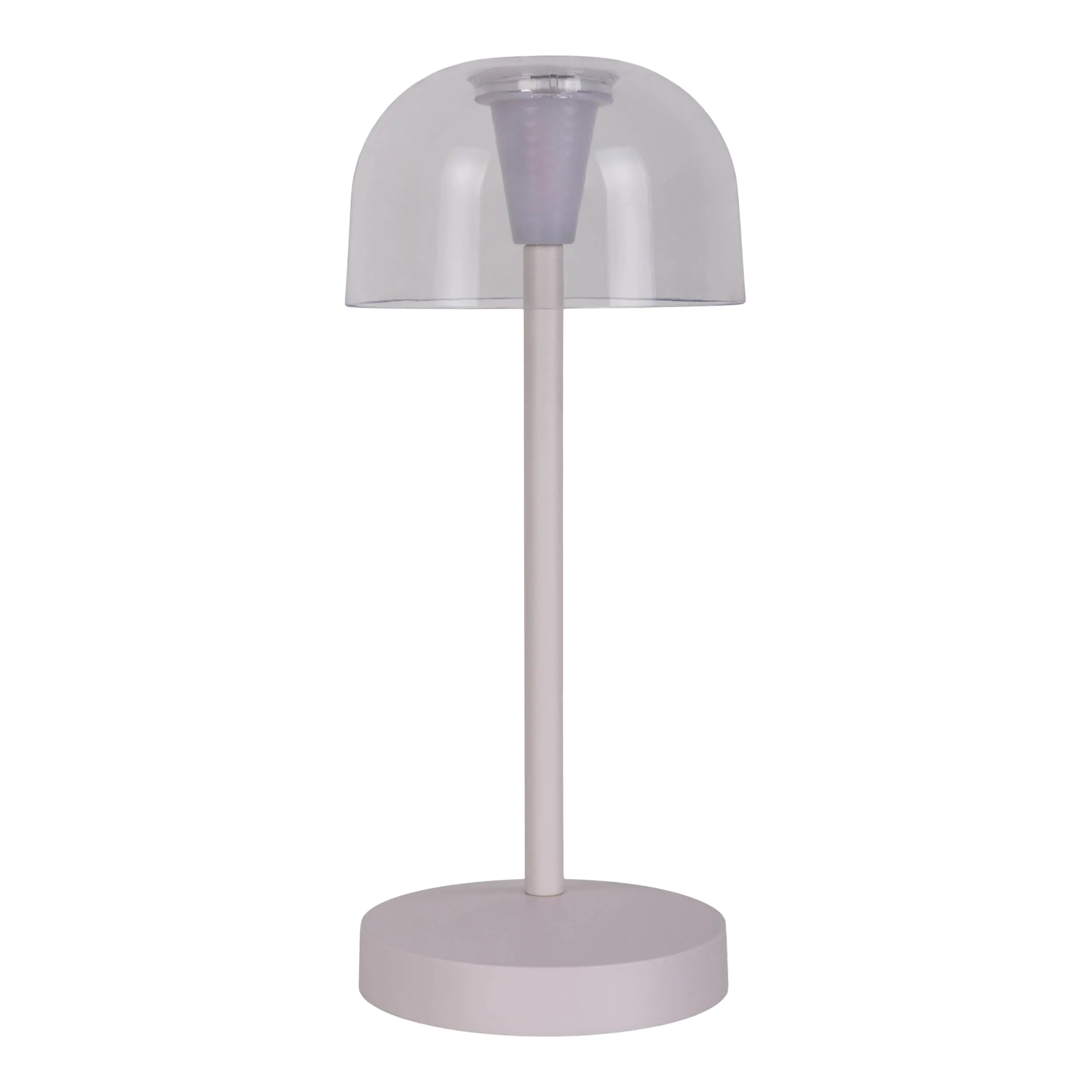 Light & More LED Akku-Tischleuchte Gomba weiß dimmbar 
