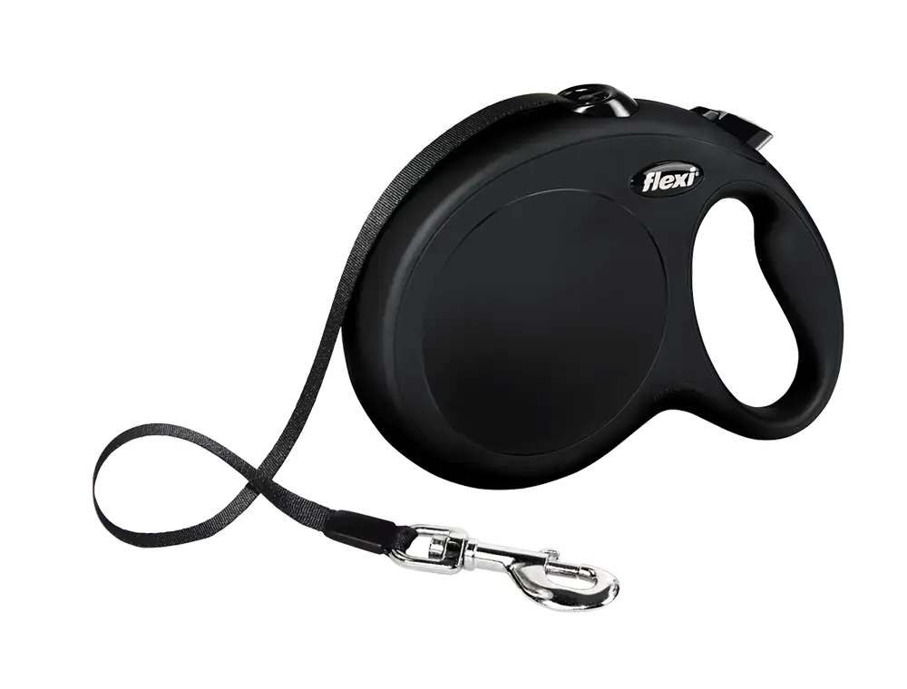 Flexi Hundeleine New Classic L schwarz, Gurt