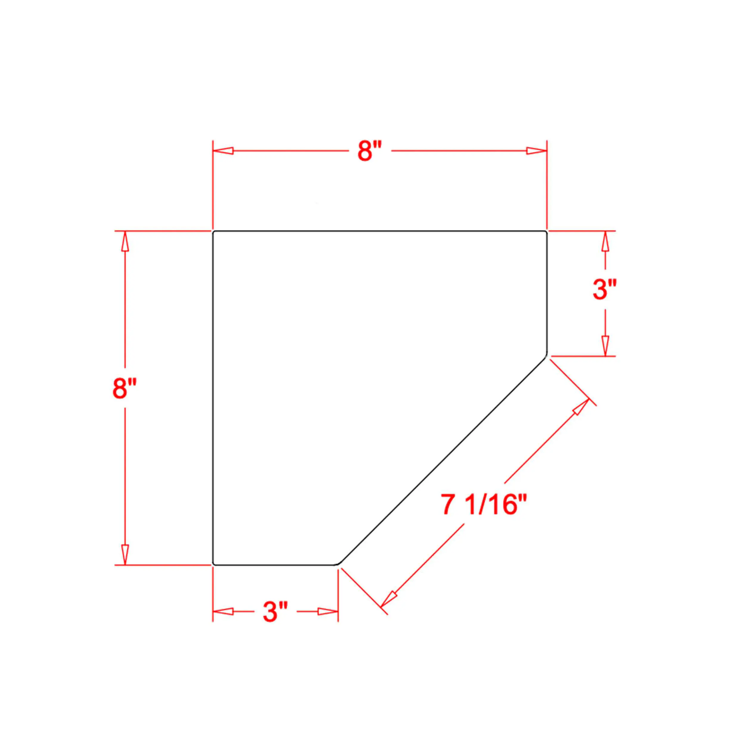 Dusch-Eckregal Design White 20 x 20 cm