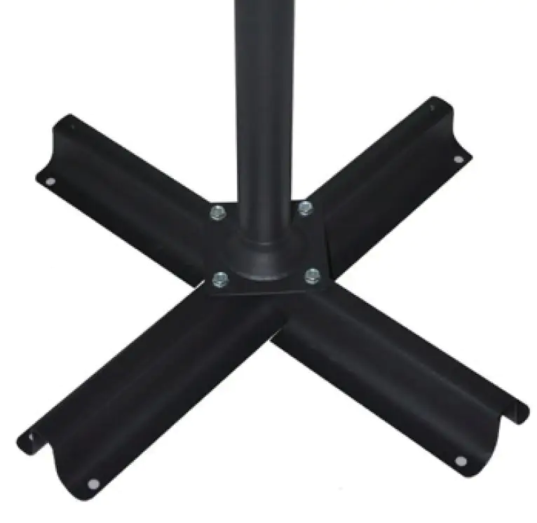 TrendLine Ampelschirm anthrazit Ø 300 cm inkl. Kreuzständer