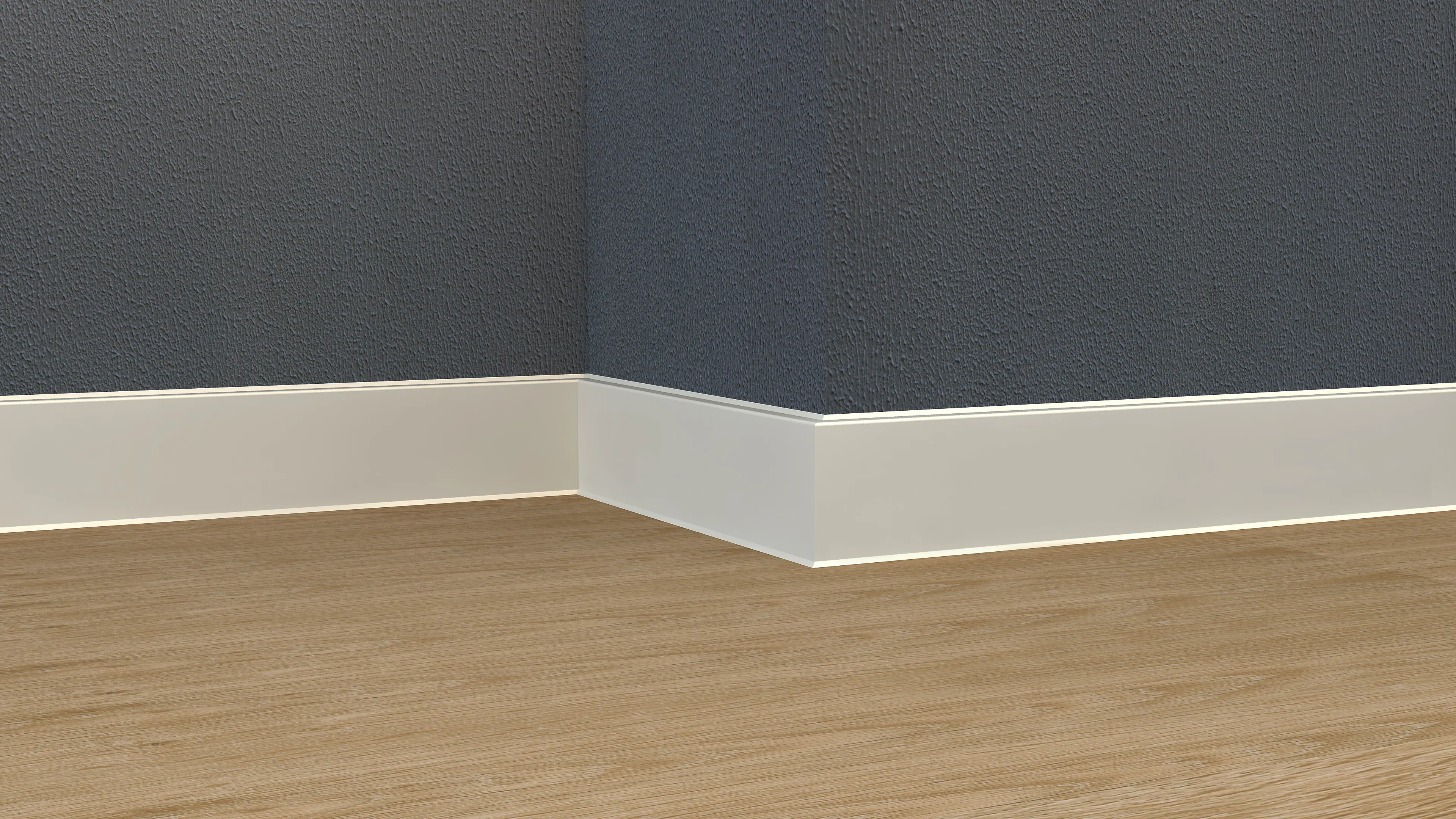 Neuhofer Fußleiste MDF 240 cm x 80 x 13 mm weiß 