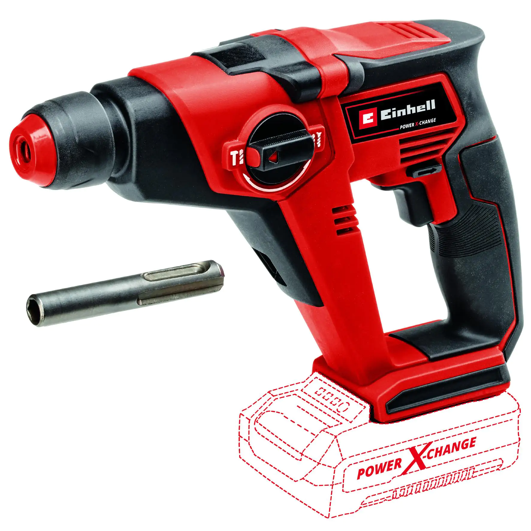 Einhell Akku-Bohrhammer TE-HD 18/12 Li Solo 18 V