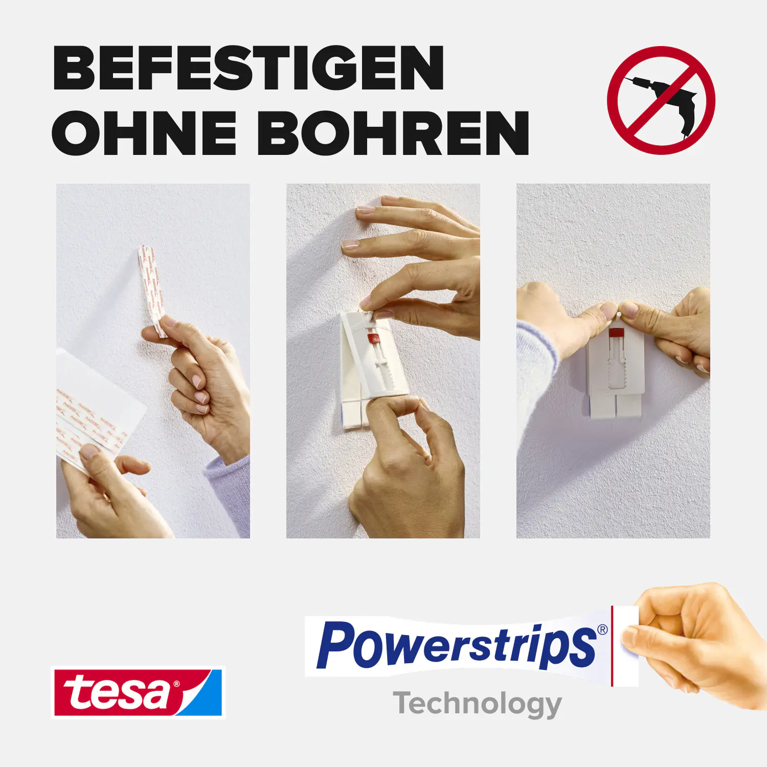 tesa Klebenagel Traglast 2 kg, 2 Stück