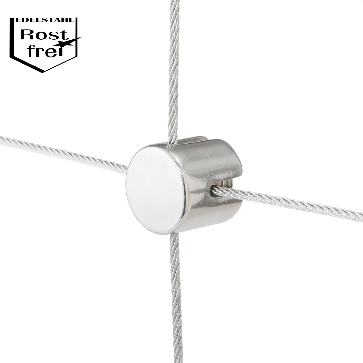 Conacord Kreuzklemme für Drahtseile Stahl V4A Ø 3 mm rostfrei