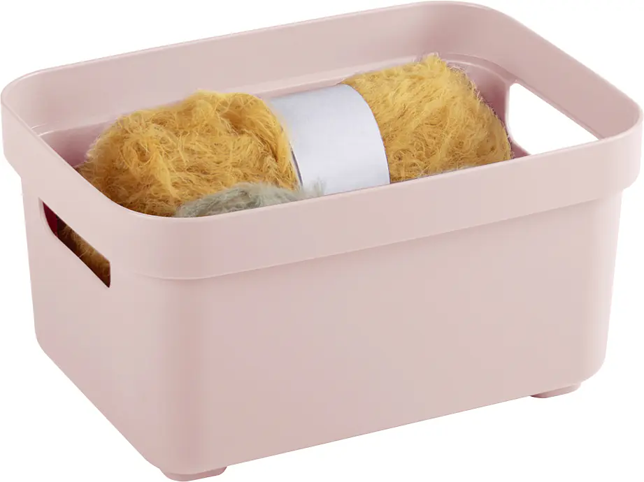 Sunware Aufbewahrungsbox Sigma Home mit Griffen 18 x 13 cm 2,5 L rosa