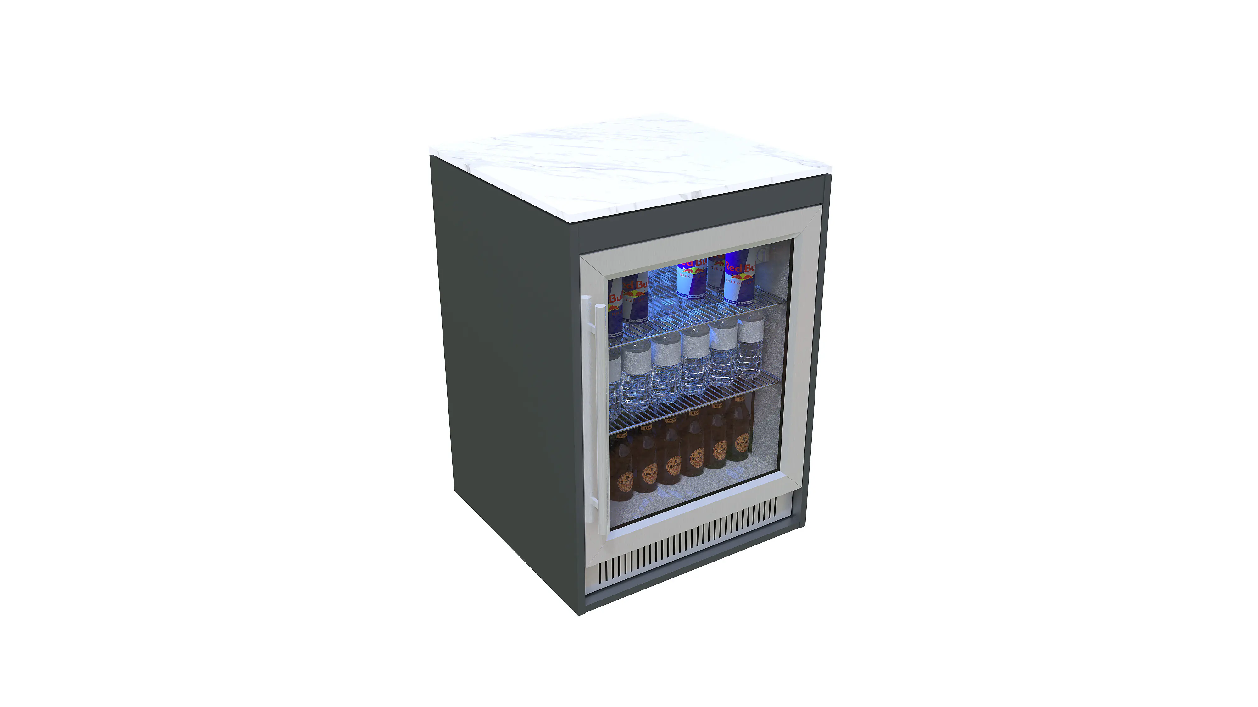 Bellano Living Element für Outdoorküchen inkl. Kühlschrank anthrazit