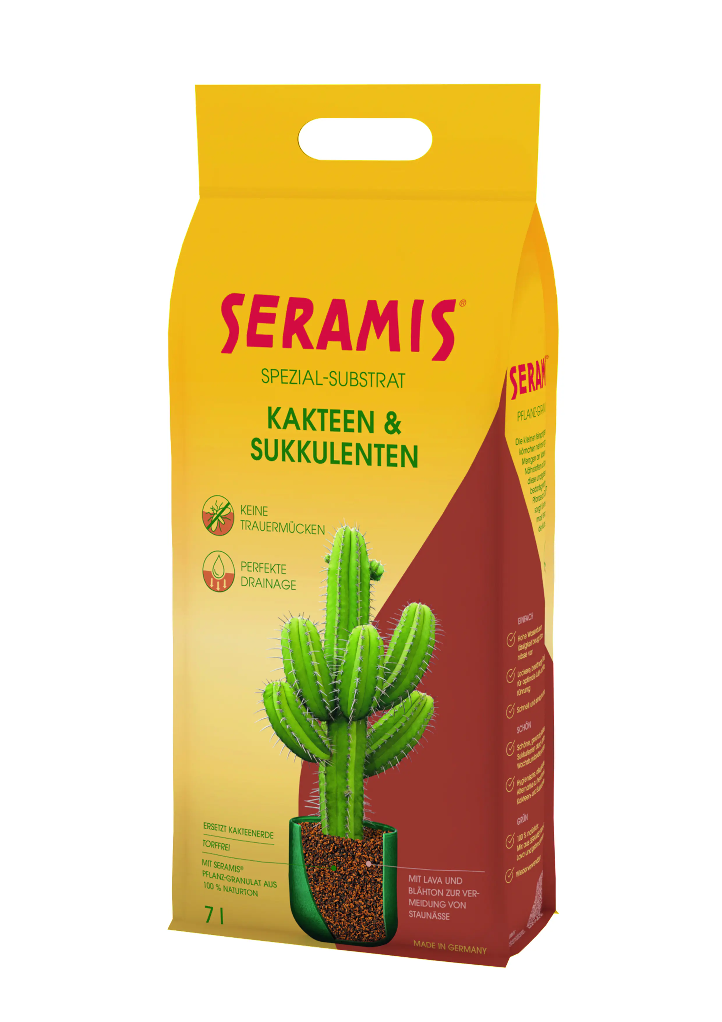 Seramis Spezial-Substrat für Kakteen und Sukkulenten 7 l