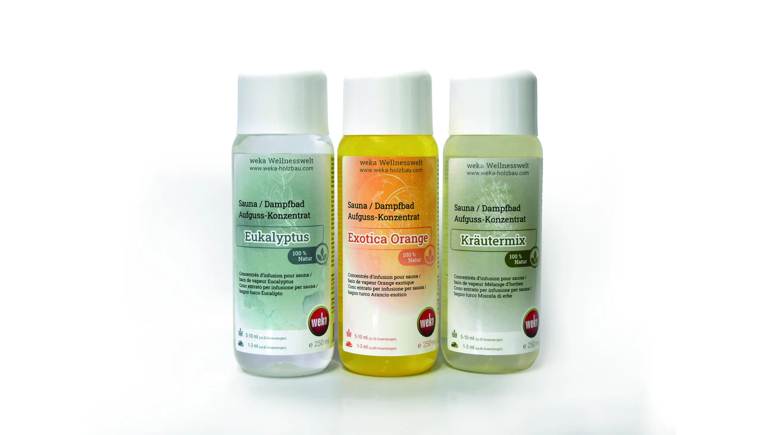 Weka Sauna-Aufgusskonzentrat 3er-Set 750 ml