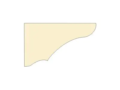 Dolle Konsole 240 x 145 x 20 mm, Fichte roh