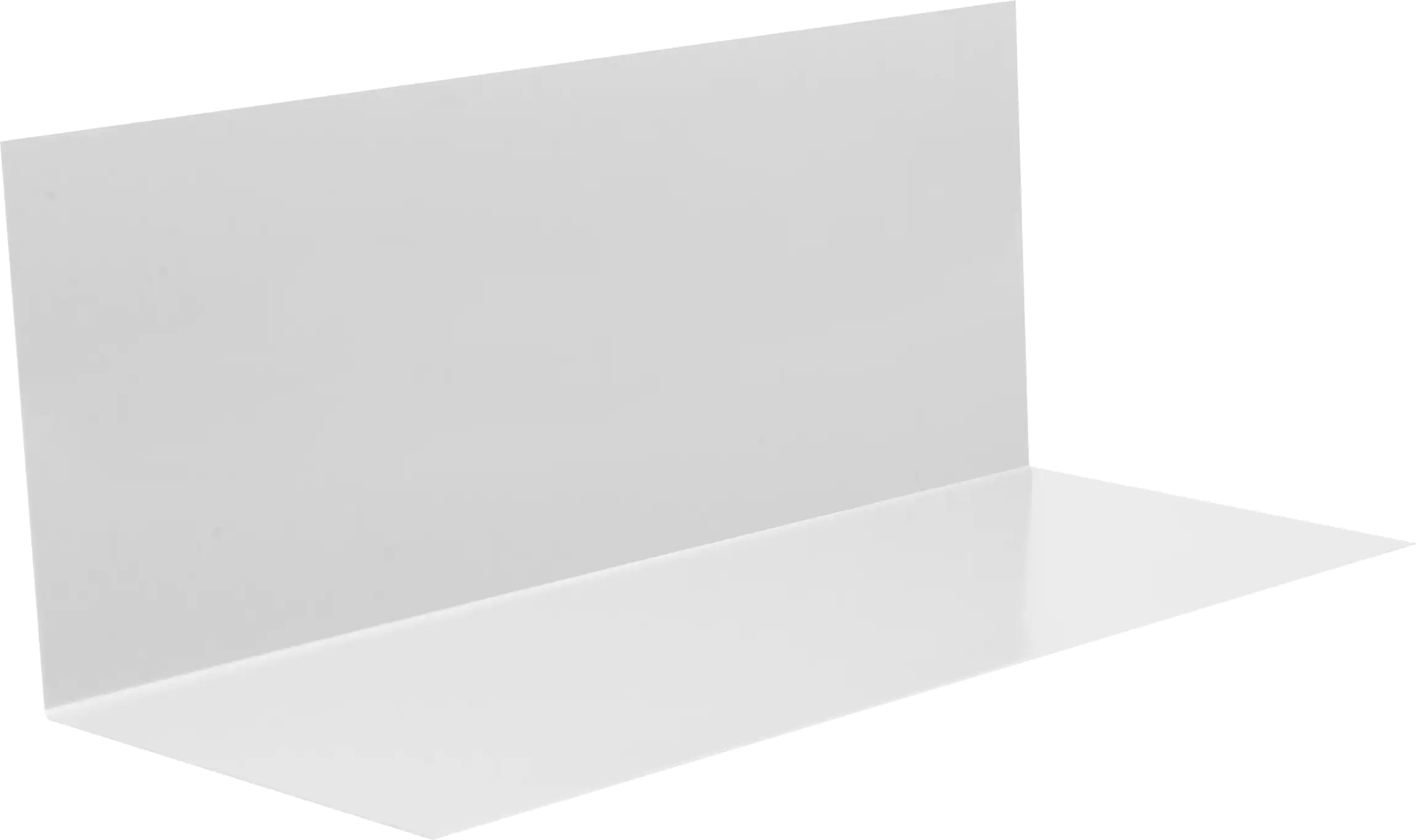 Sarei Winkelblech ohne Wasserfalz 2000 x 250 mm natur