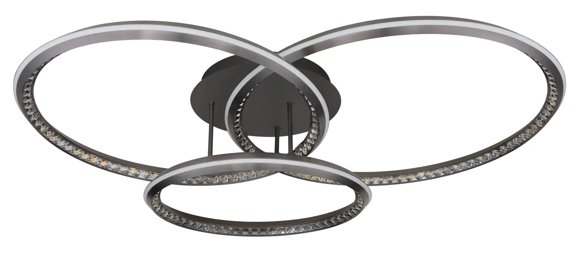 Globo LED Deckenleuchte Alaina 3er Ringe 109x80,5 cm warmweiß-kaltweiß