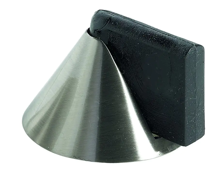 Hettich Türstopper 25,0 x 35,0 mm Edelstahl-Optik - 1 Stück
