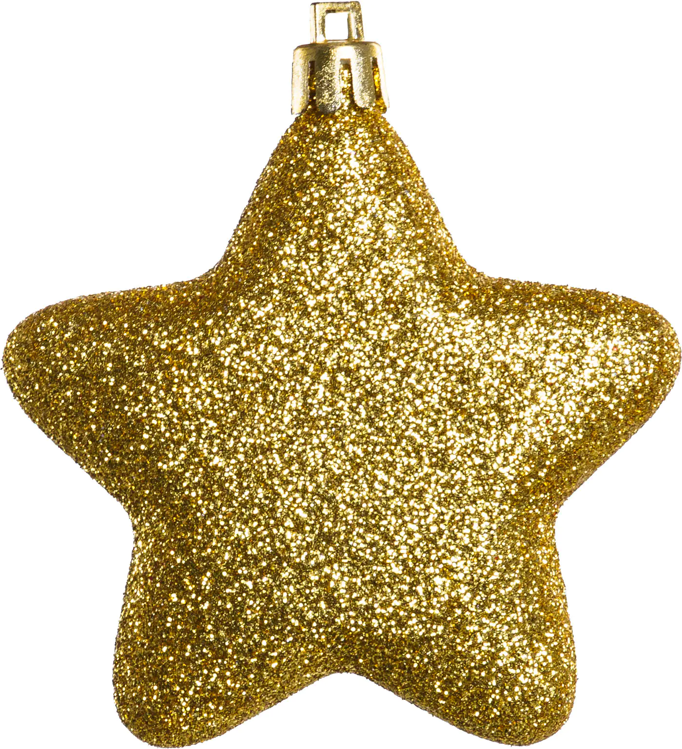 TrendLine Weihnachtskugeln Sterne bruchfest, langlebig 7 cm gold 8 Stück