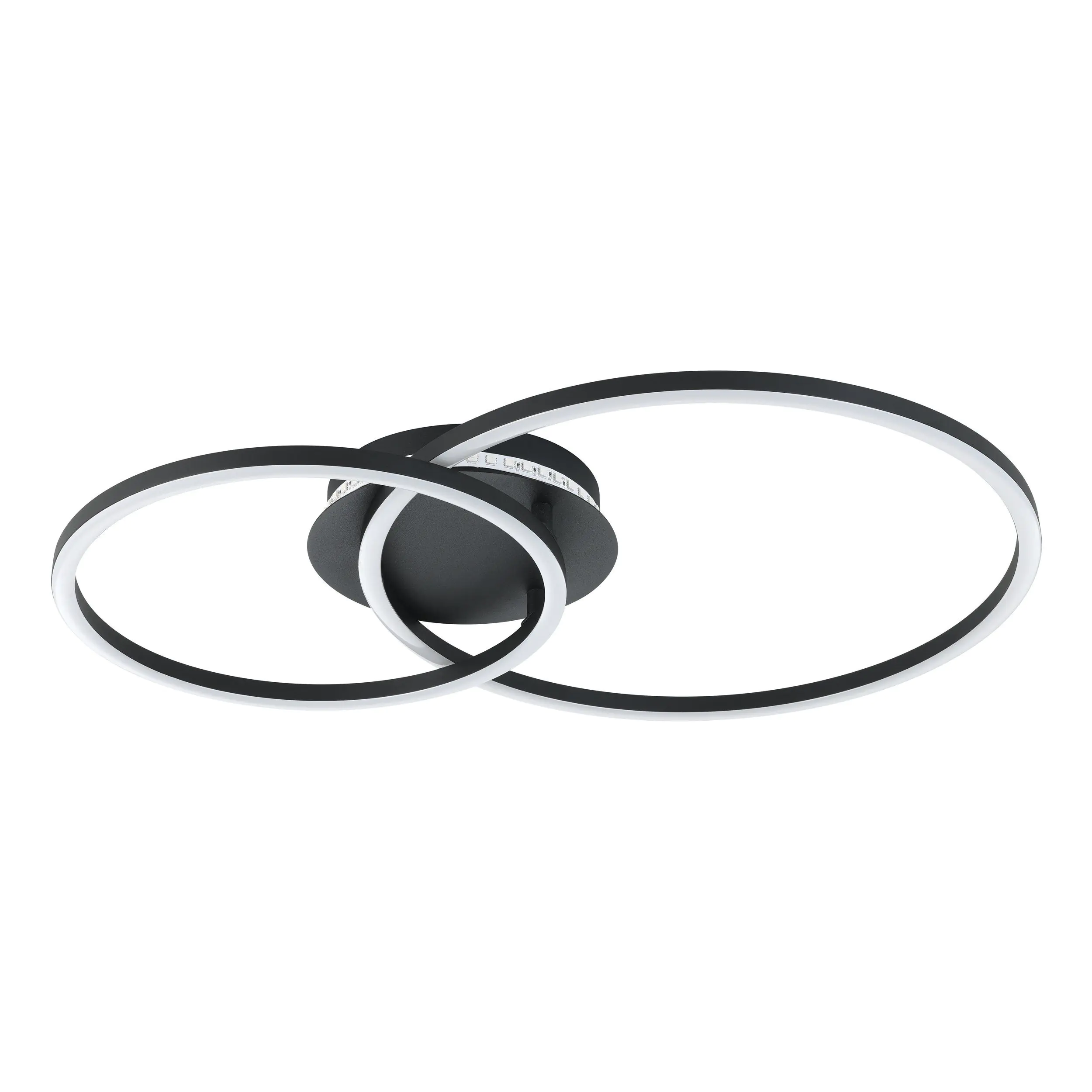 Eglo LED Deckenleuchte Pa lmaves 3 12W, 1650 lm, 3000-6500K, schwarz