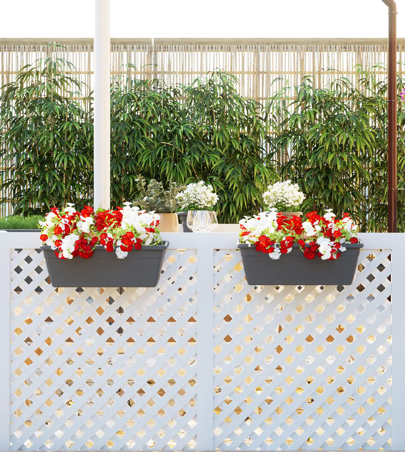 Blumenkasten Venezia 50 cm, anthrazit