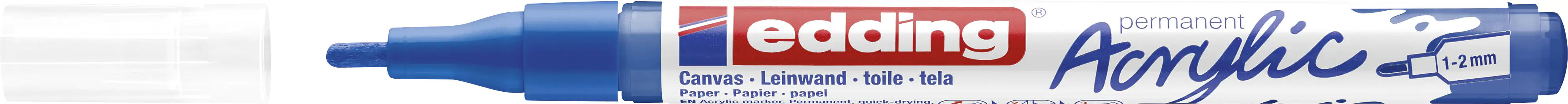 edding 5300 Acrylmarker fein enzianblau 1 - 2 mm