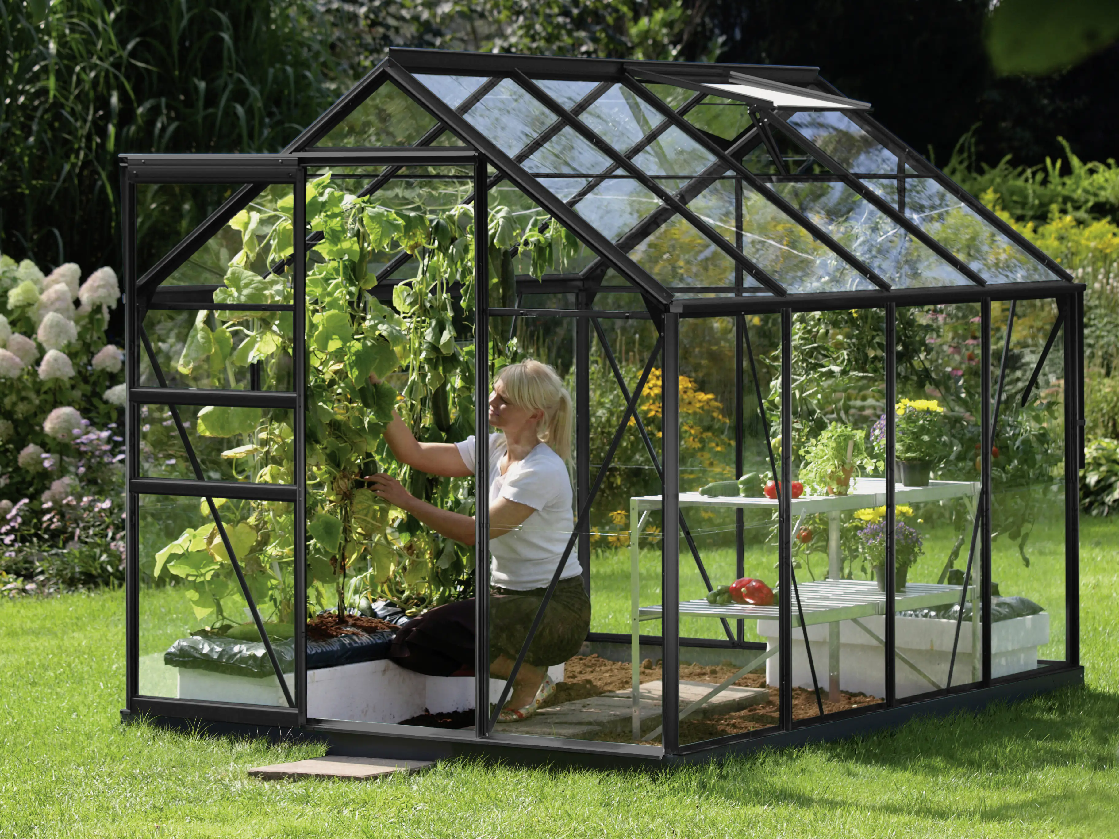 Vitavia Gewächshaus Venus 5000 192 x 254 cm 3 mm ESG