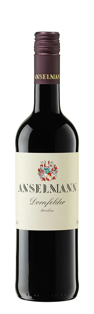Anselmann Rotwein Dornfelder trocknen Pfalz Qualitätswein 0,75L