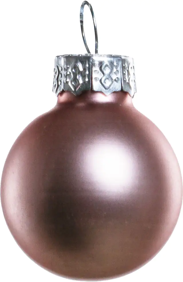 TrendLine Mini-Christbaumkugeln aus Glas Ø 2,5 cm gold-rose 100 Stück