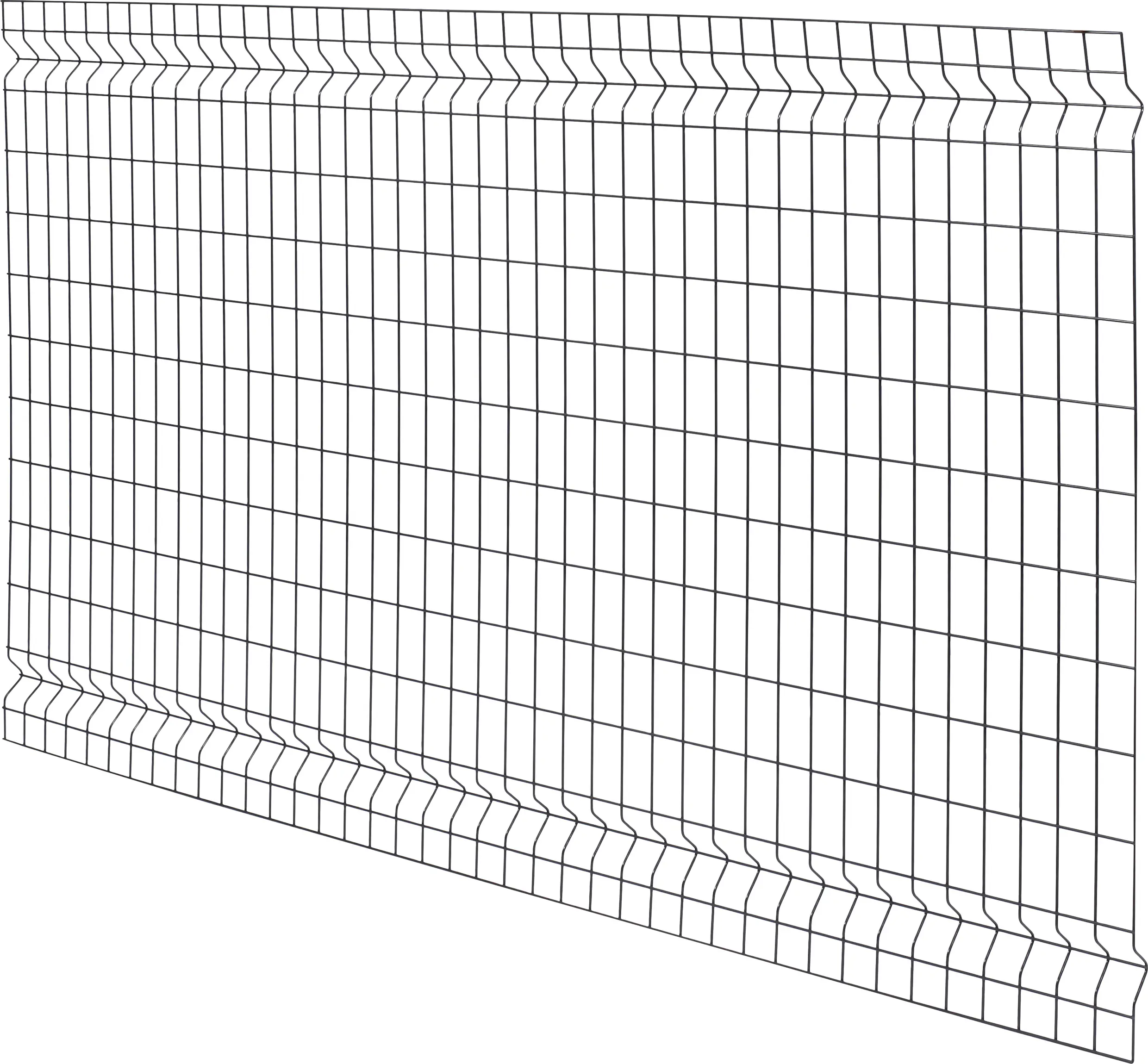 Floraworld Einstabmatten-Zaun Standard 3D 200 x 120 cm anthrazit