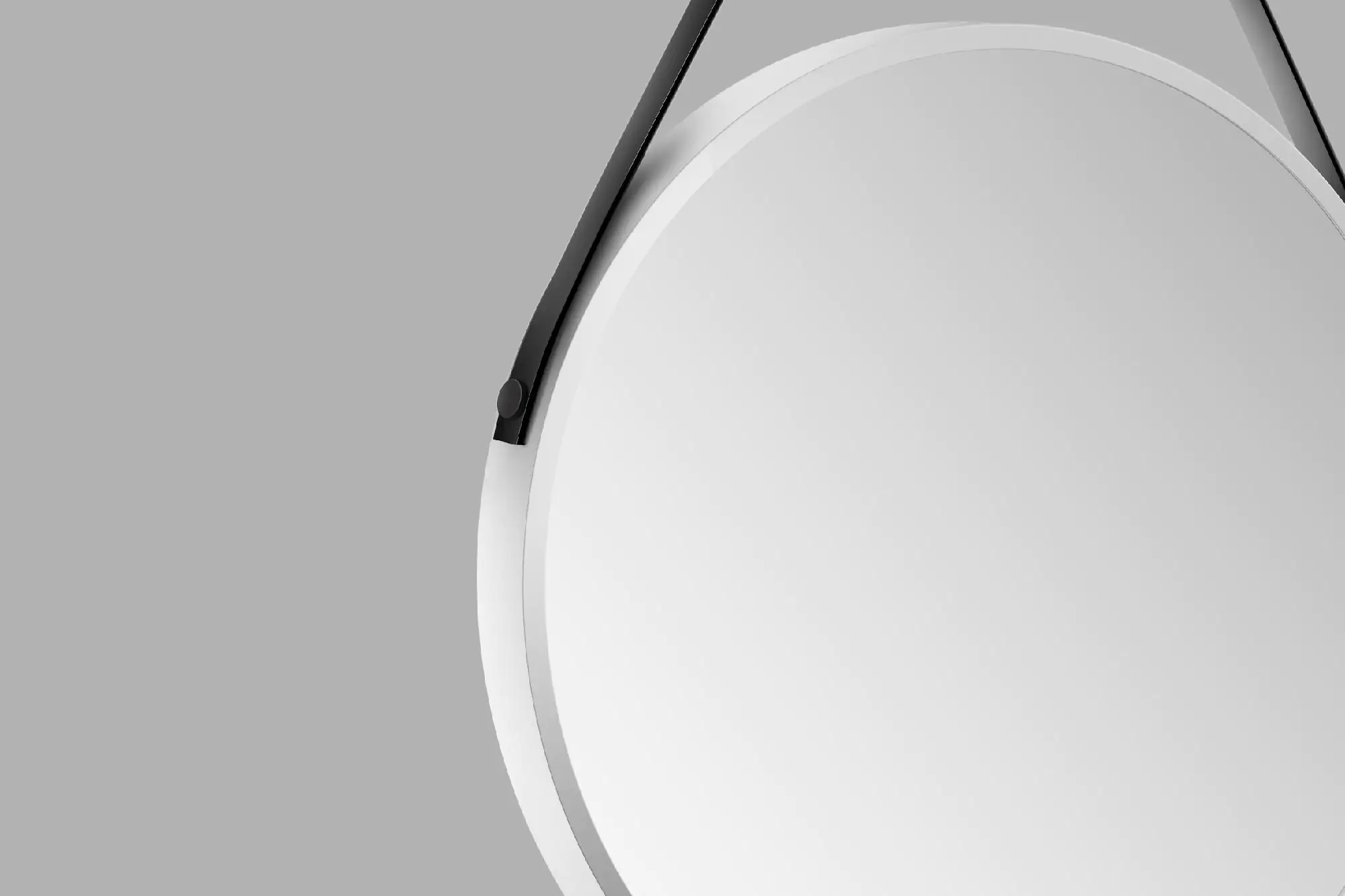 DSK Design Spiegel Silver Coiffeur White Ø50 cm, weiß
