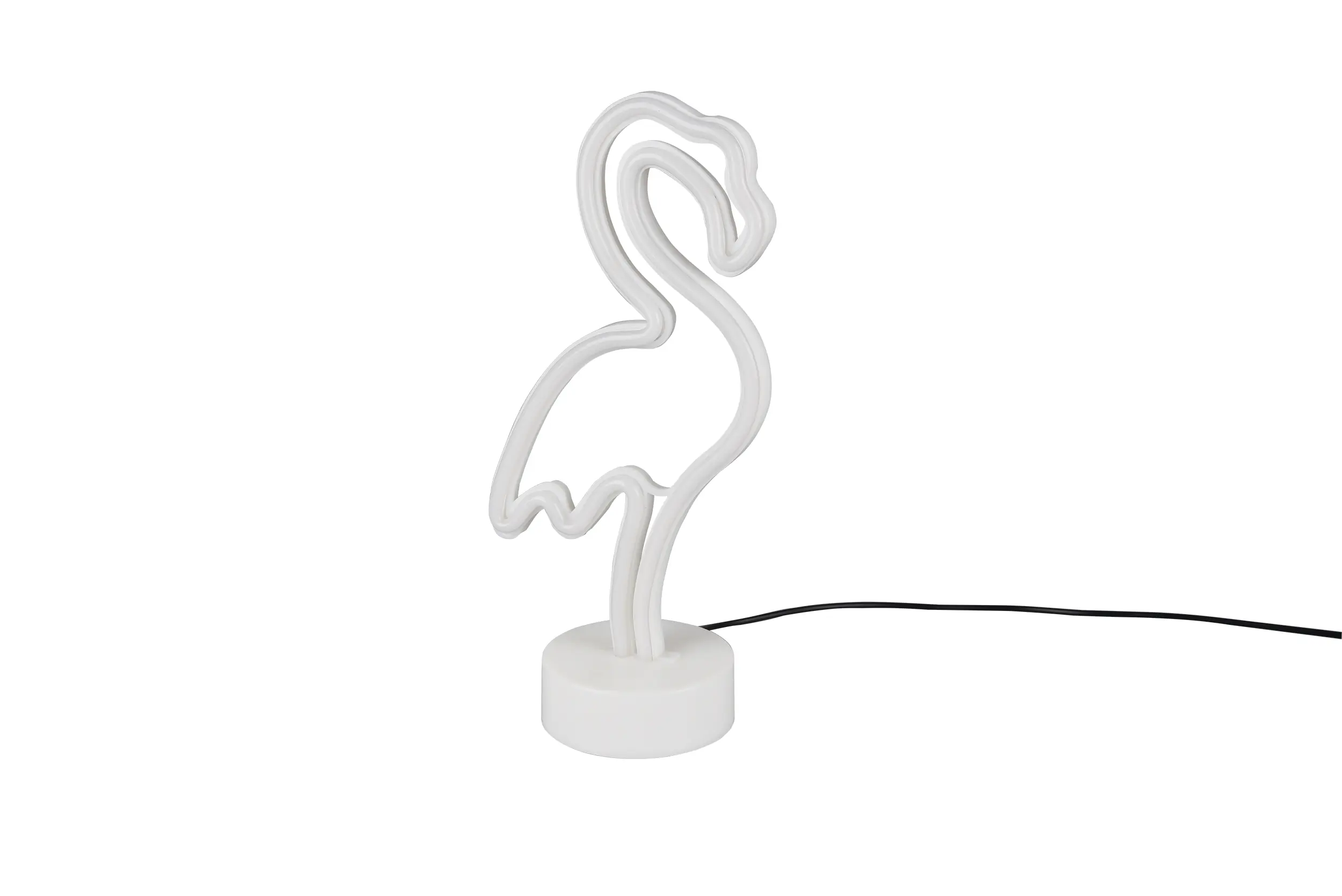 Reality LED Tischleuchte Flamingo 29 x 14 cm warmweiß weiß