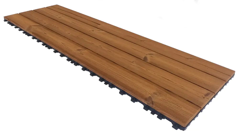 ONEK Klickfliese Holz natur Smartdeck 40 x 120 x 2,5 cm 1 Stück