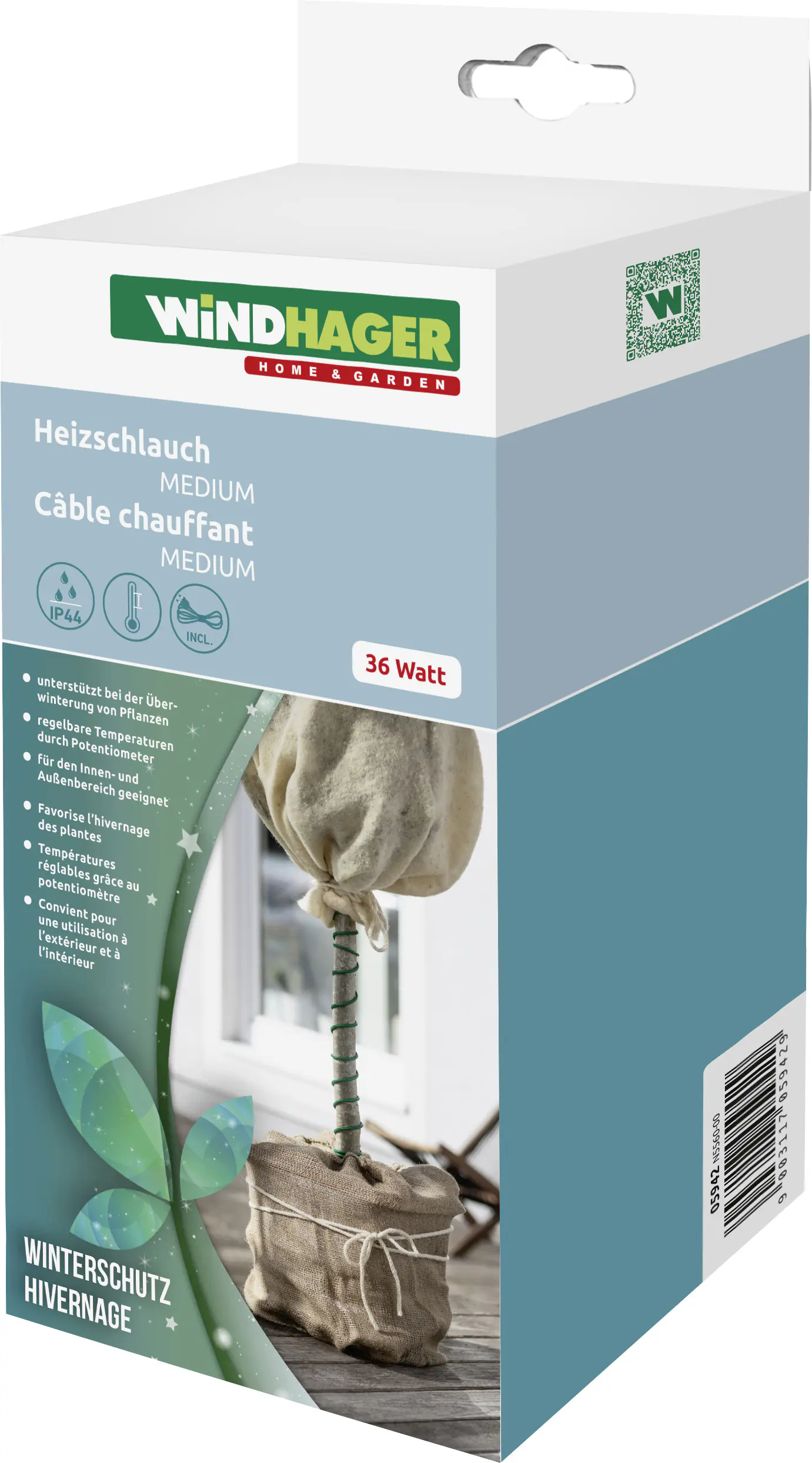 Windhager Heizschlauch 36 Watt 40 cm