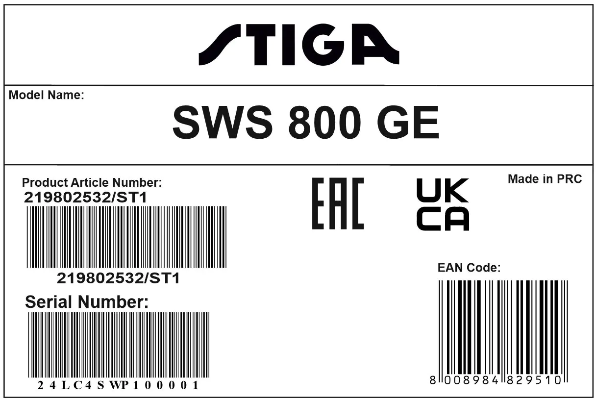 Stiga Benzin-Kehrmaschine SWS 800 GE 80 cm Arbeitsbreite