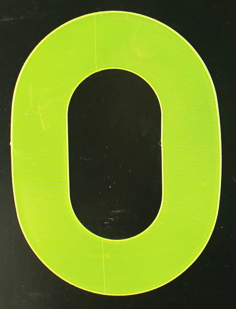 Conacord Reflektierender Klebebuchstabe "O" gelb 80 mm