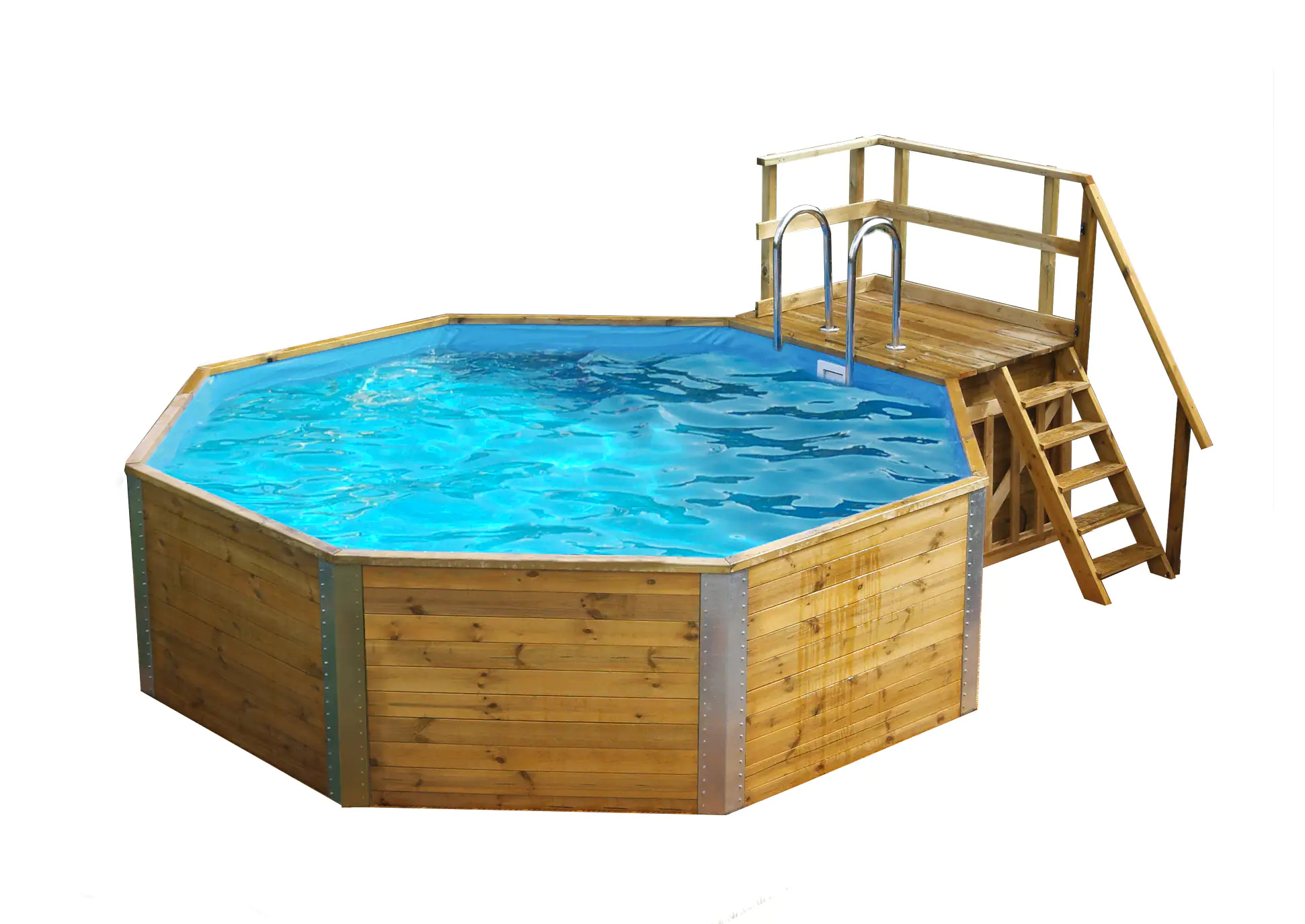 Weka Massivholzpool-Set Aruba Profi-Set 397 x 116 cm inkl. Sandfilteranlage