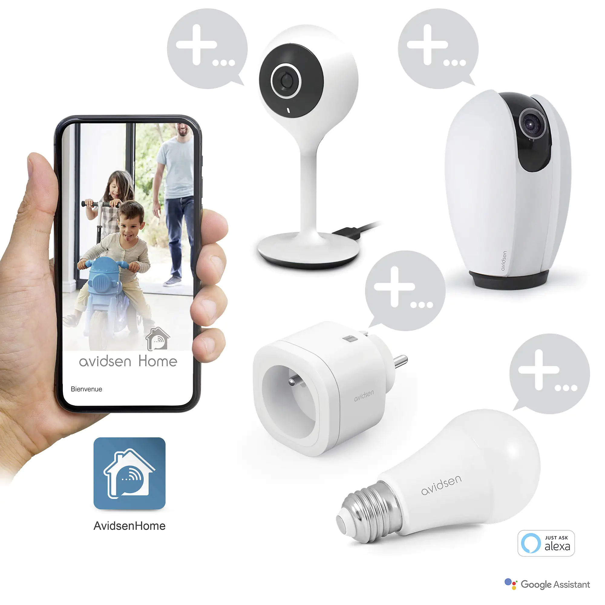 Avidsen WLAN IP Kamera Außenkamera, 1080 P
