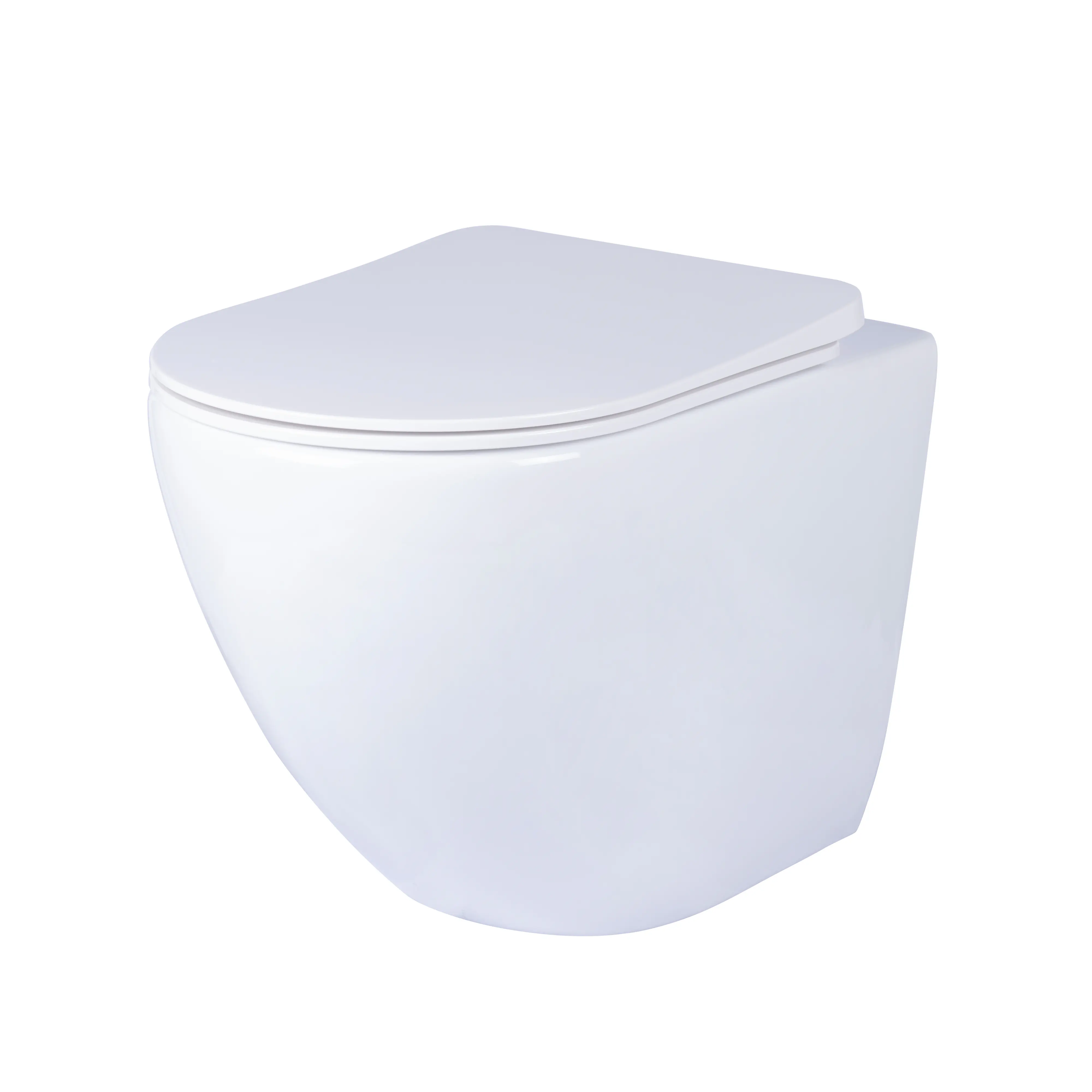 Primaster Wand WC spülrandlos Iota new Tiefspüler weiß inkl. WC-Sitz