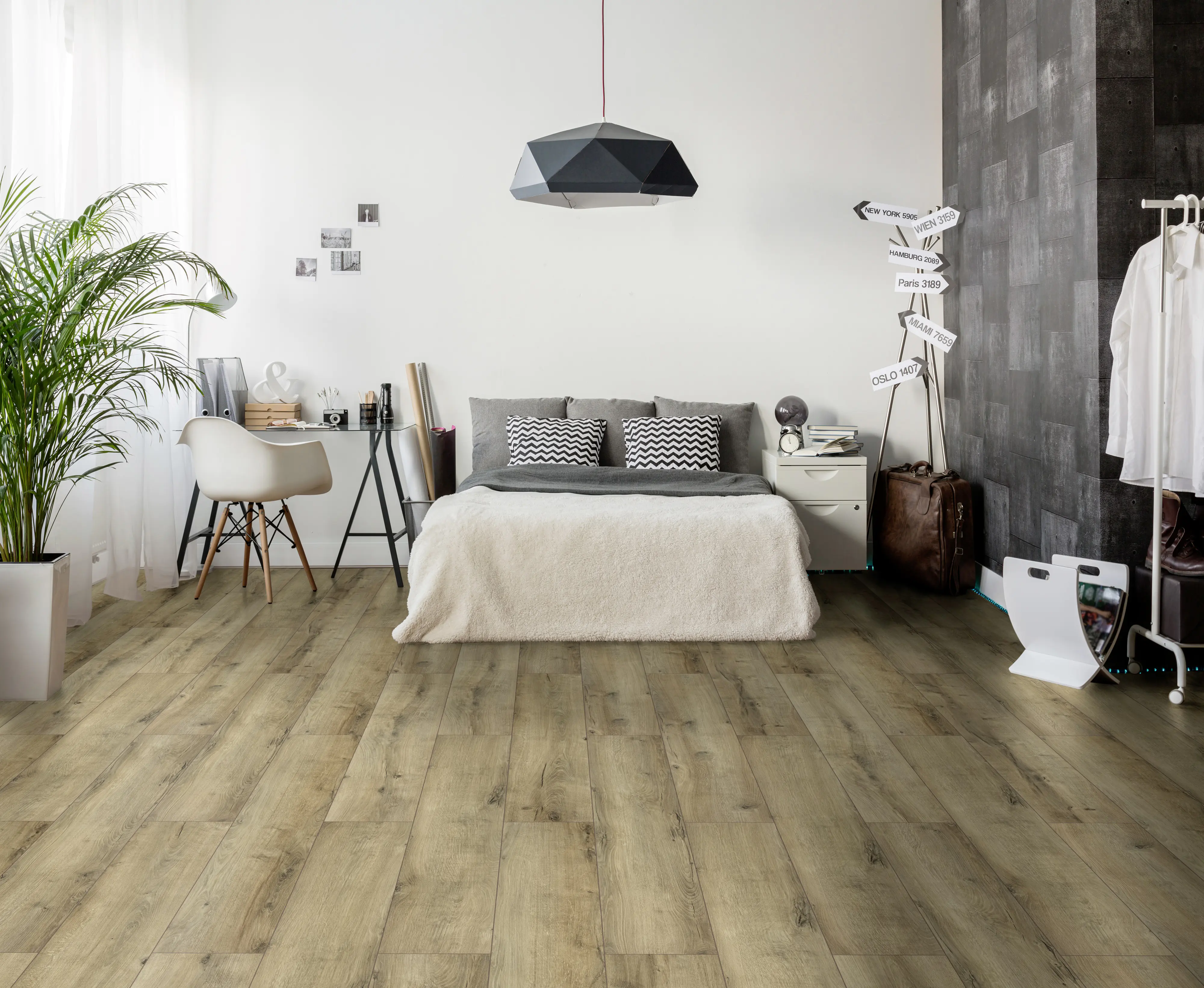 Classen Laminat Megaloc Aquaprotect 128,5 x 19,2 cm 8 mm Oak natural grey