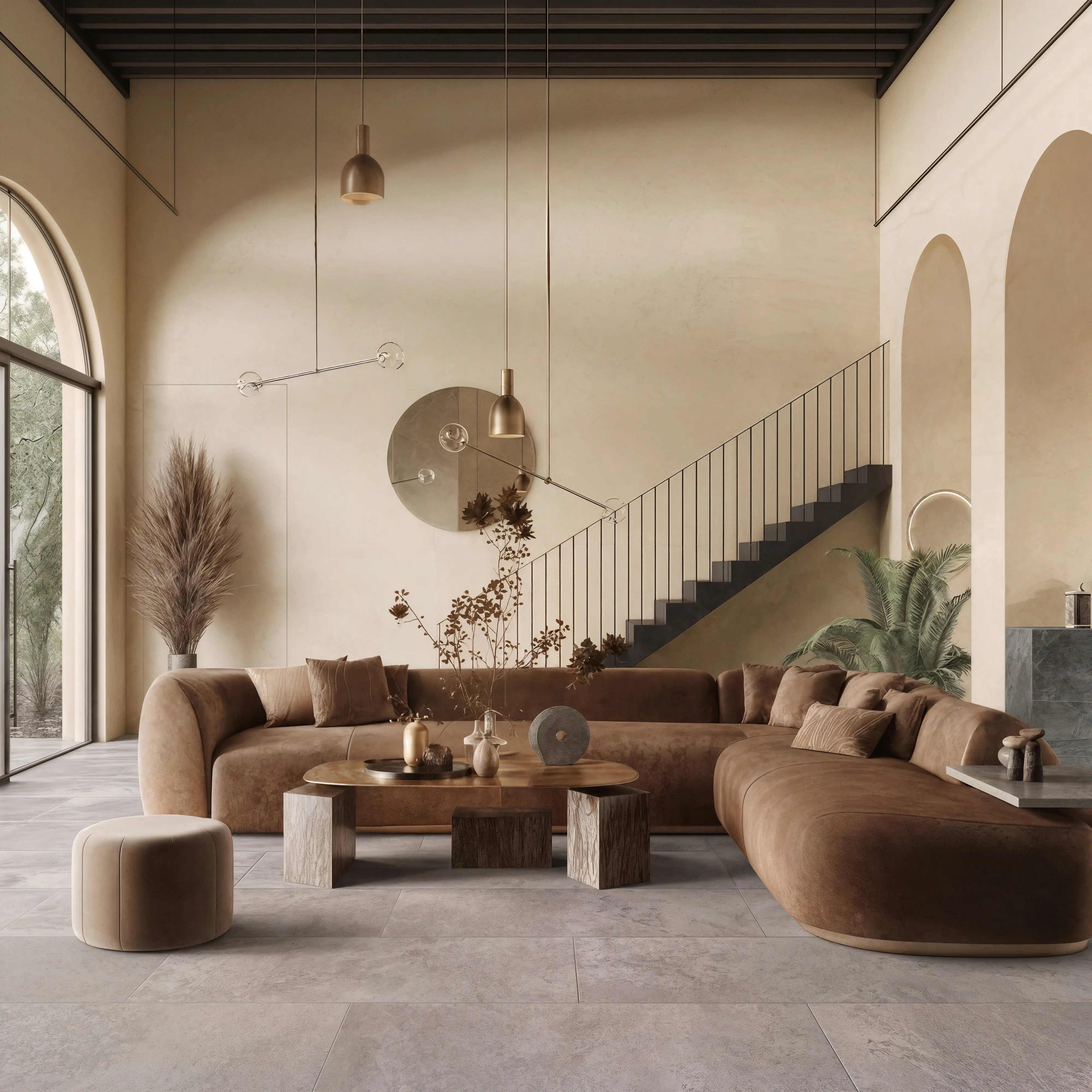 Bodenfliese Feinsteinzeug Vision Taupe 60 x 120 cm taupe