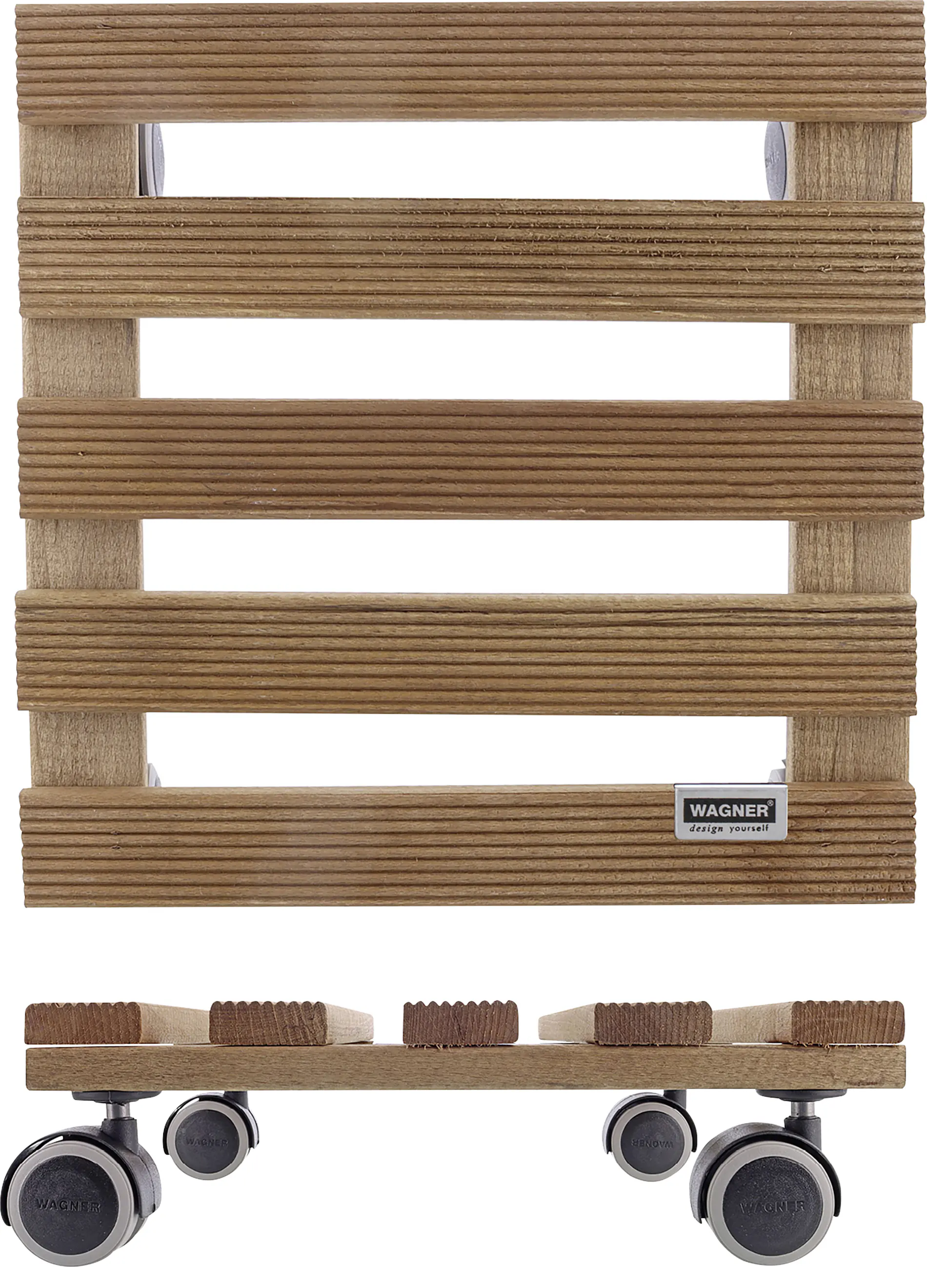Wagner Multiroller Holz 28 x 28 cm braun