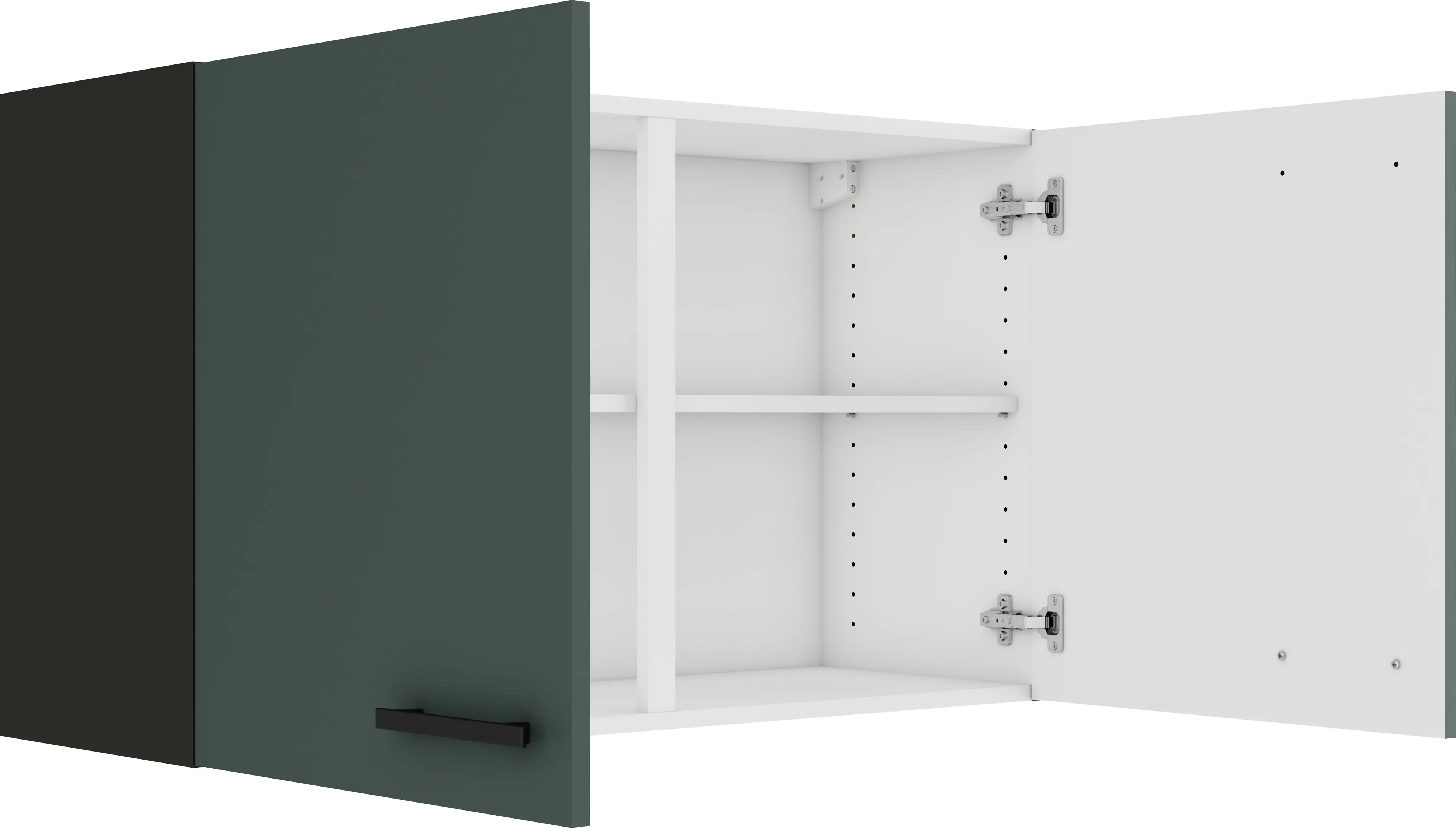 Optifit Oberschrank Verona 405 steingrün/anthrazit 100 cm