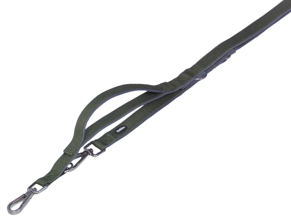 Nobby Führleine mit Kurzführer Classic Preno Royal olivgrün L x B: 200 x 25/35 cm