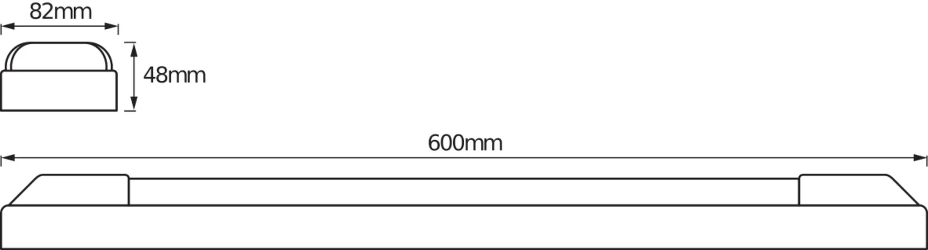 Osram LED Lichtleiste Power Batten 60 cm 25 W kaltweiß