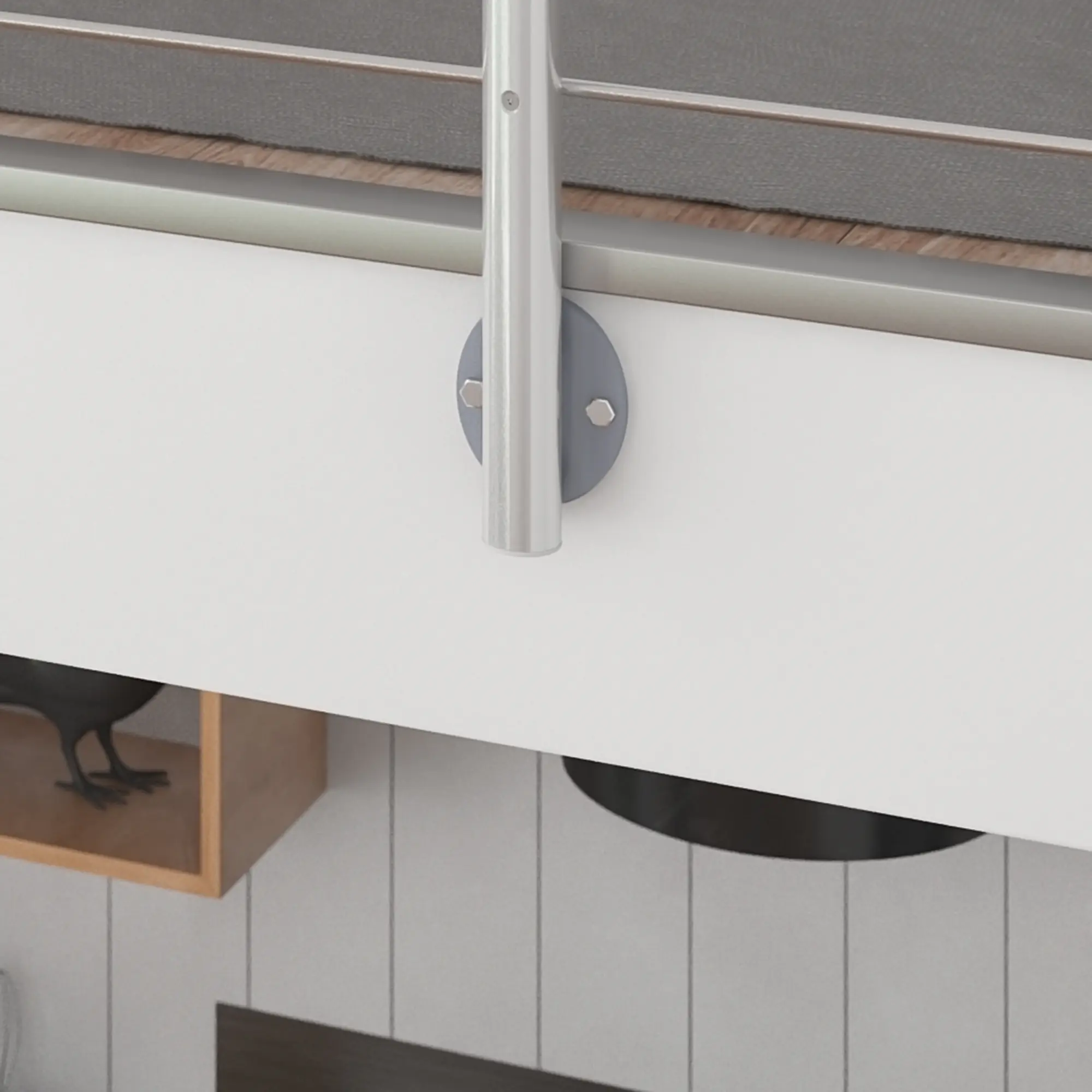 DOLLE Geländerset PS 031 Aluminium mit Eichehandlauf 150 cm