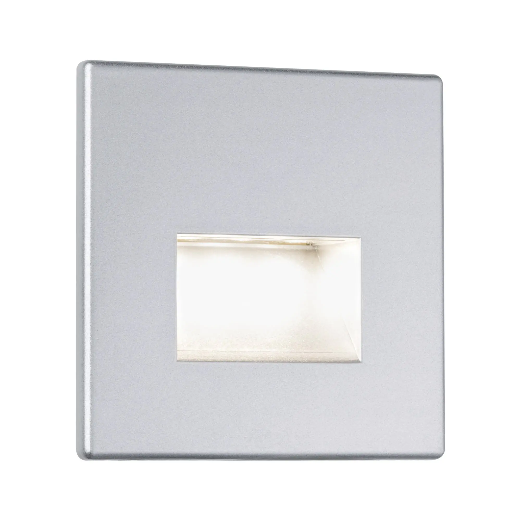 Paulmann Wandeinbauleuchte LED Edge eckig chrom matt 8 cm 1,1 W