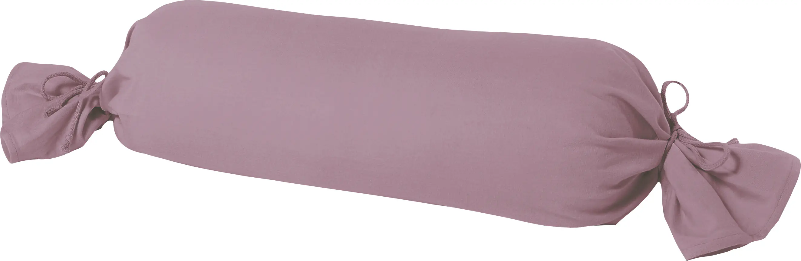 Mako Kissenbezug Feinjersey für Nackenrolle 15 x 40 cm rosenholz