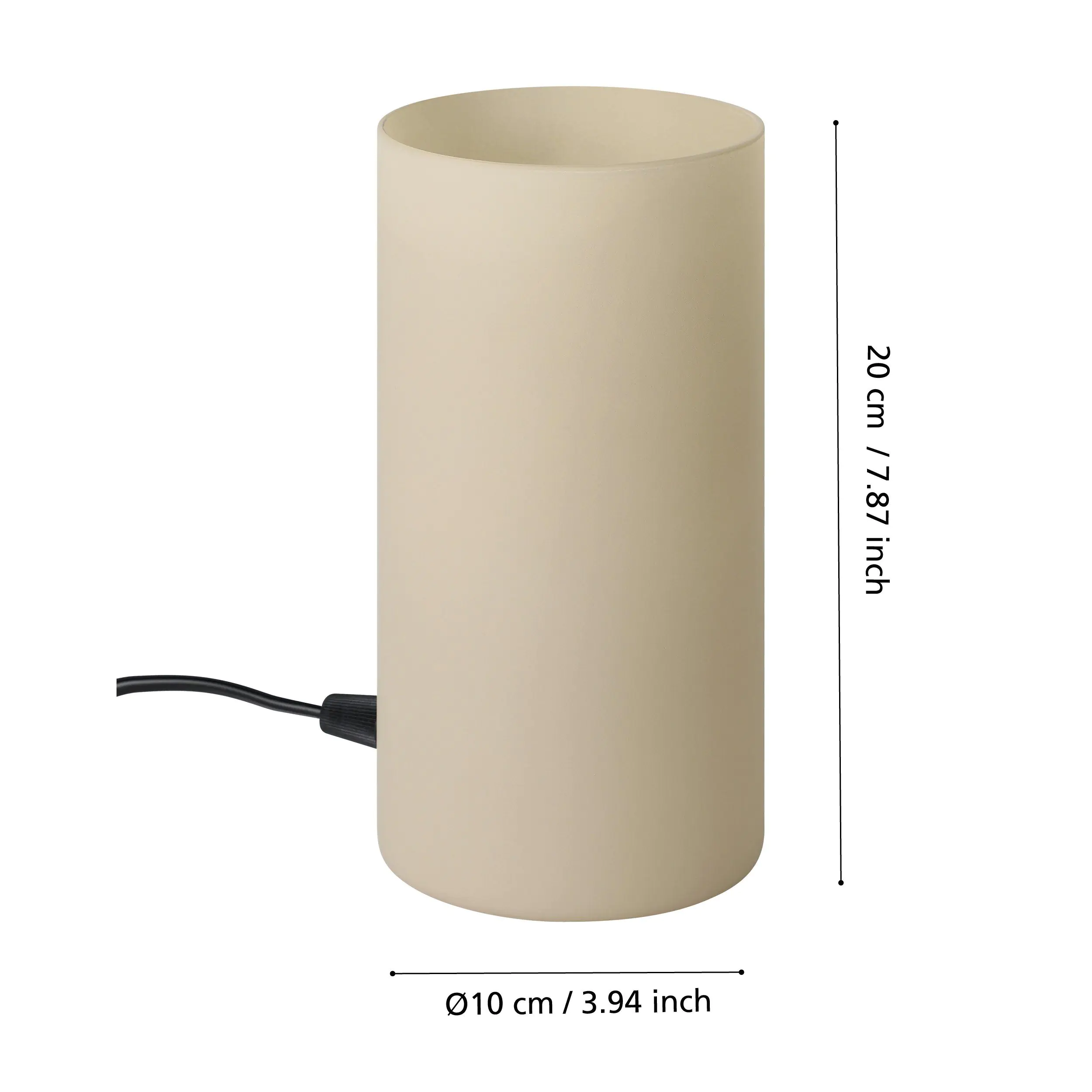 Eglo Tischlampe Geo 20 x 10 cm sandfarben