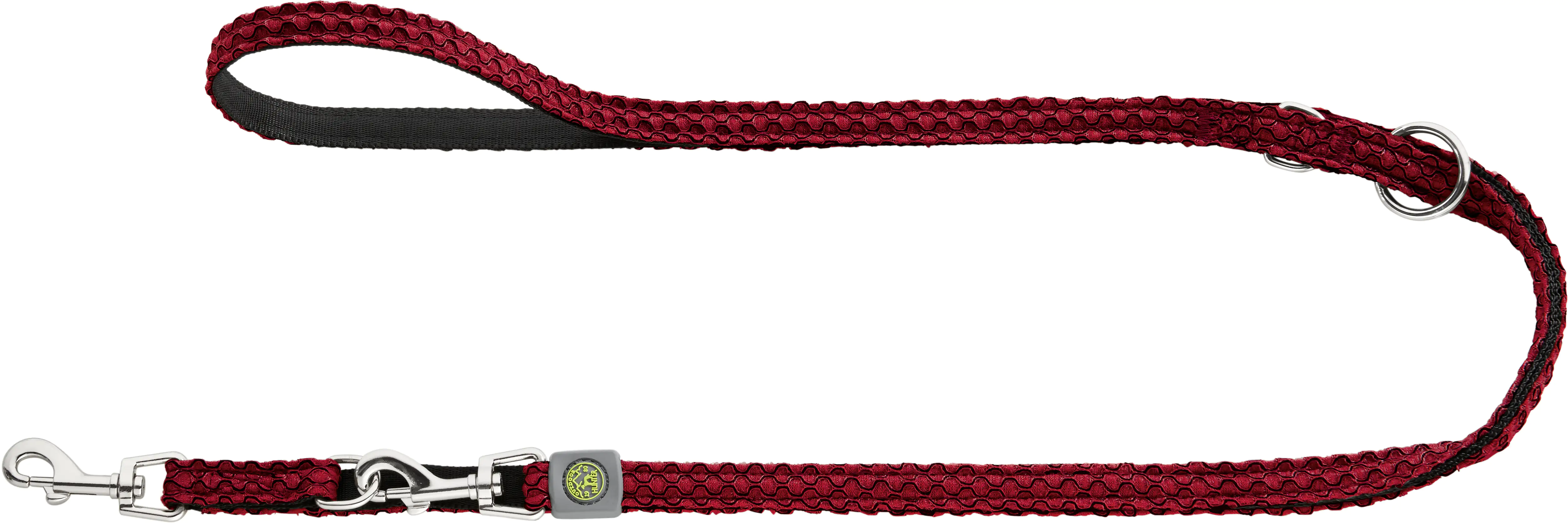 Hunter Hundeleine Führleine verstellbar Hilo 2 m x 1,5 cm rot